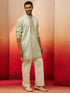 Men's Pista Green Embroidered Kurta with Palazzo